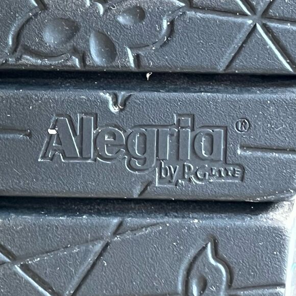 ALEGRIA RUBIE SANDALS VEGAN LEATHER DOUBLE ADJUSTABLE STRAPS SLIDES EU 39 US 9 - Picture 12 of 15